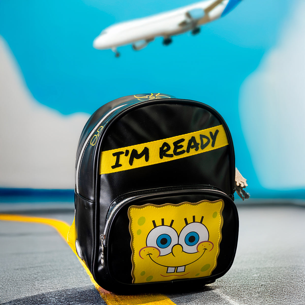 Mini Mochila Bob Esponja "Im Ready" Edicion Limitada