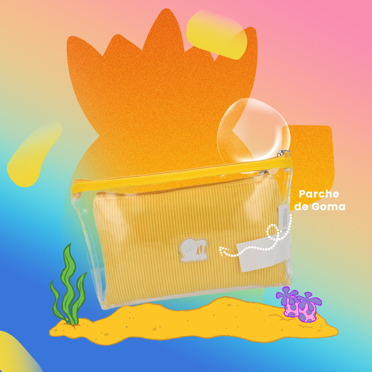 Estuche Bob Esponja Amarillo
