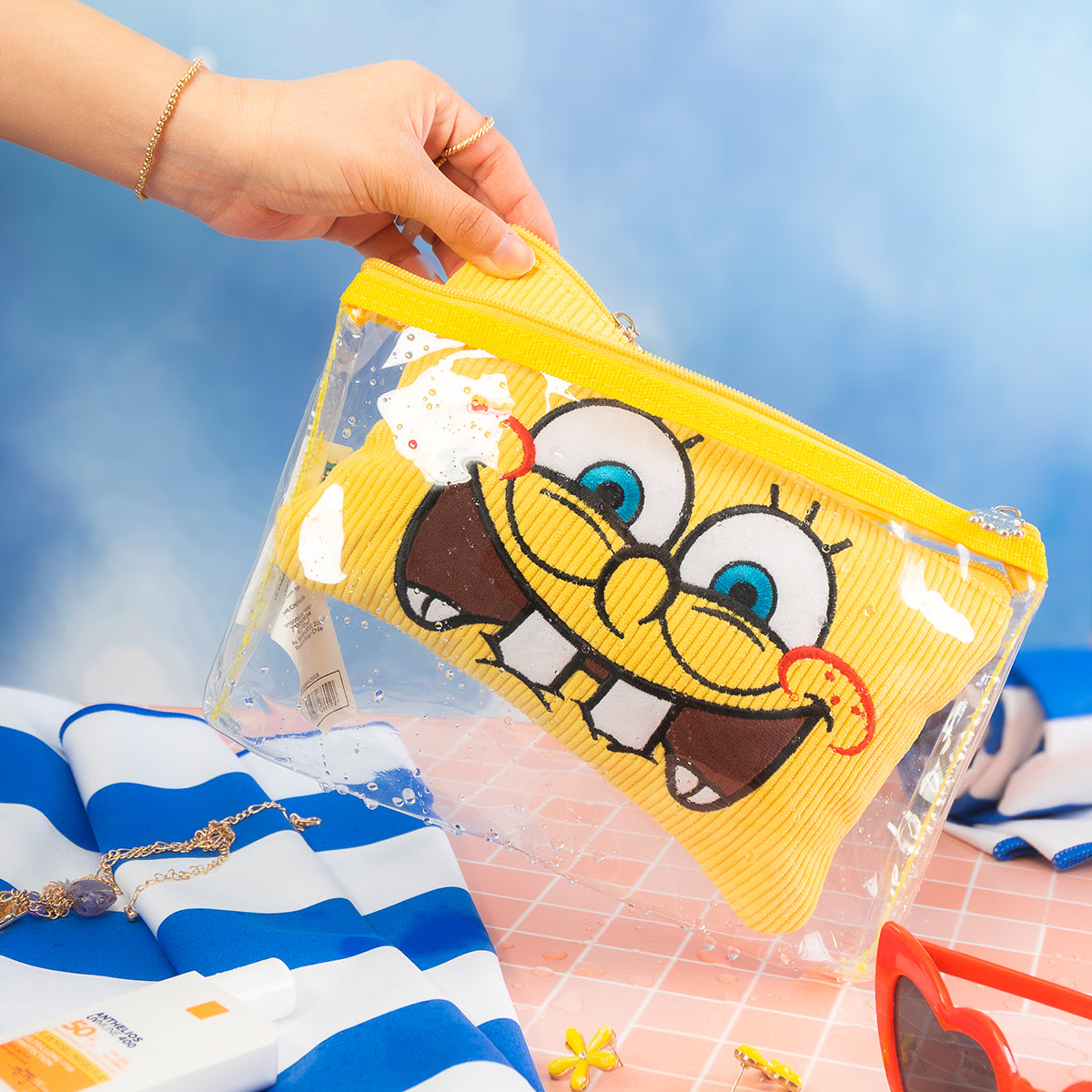 Estuche Bob Esponja Amarillo