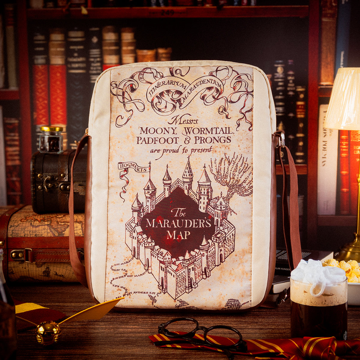 Maleton Portafolio Harry Potter Mapa de Hogwags - Edición Limitada