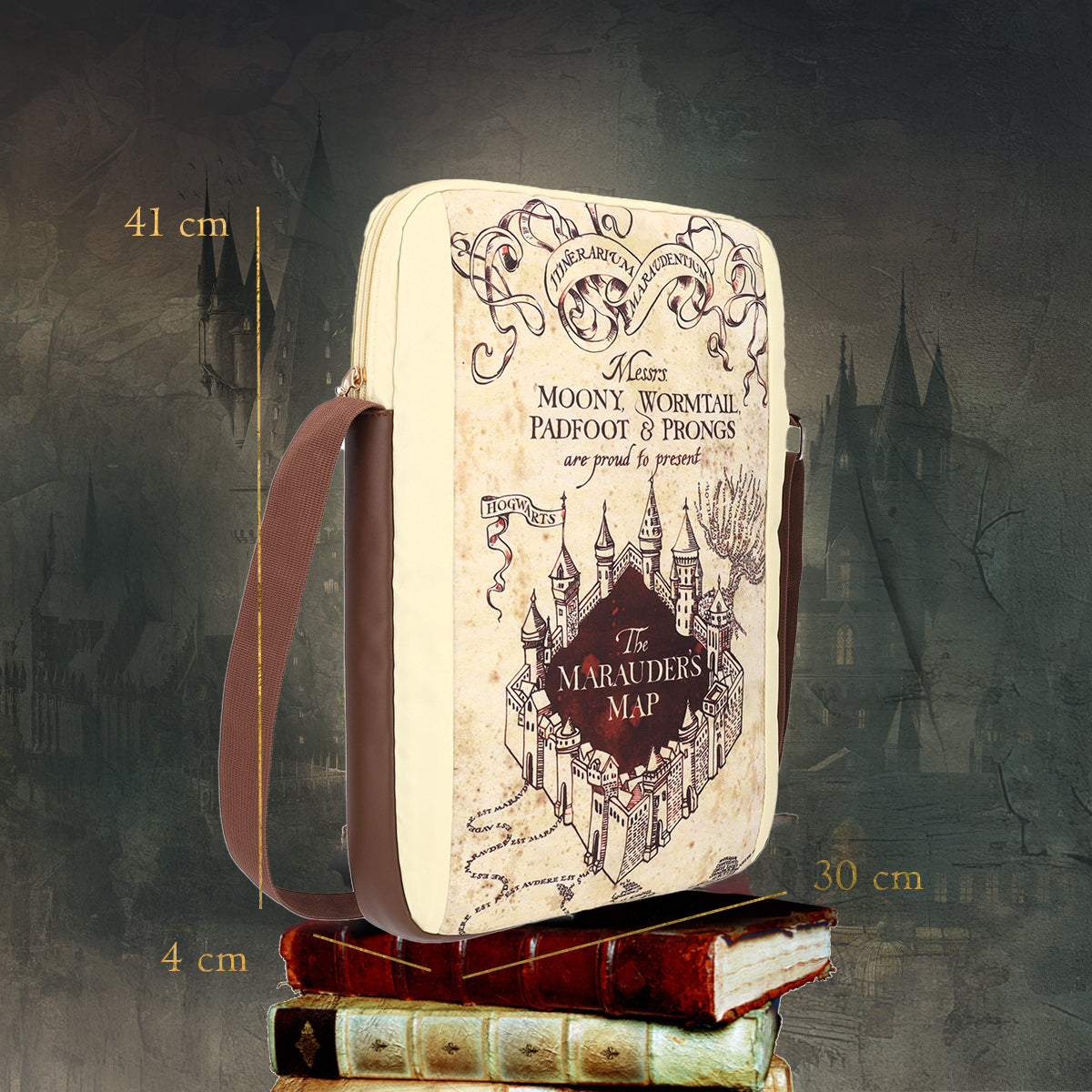 Maleton Portafolio Harry Potter Mapa de Hogwags - Edición Limitada