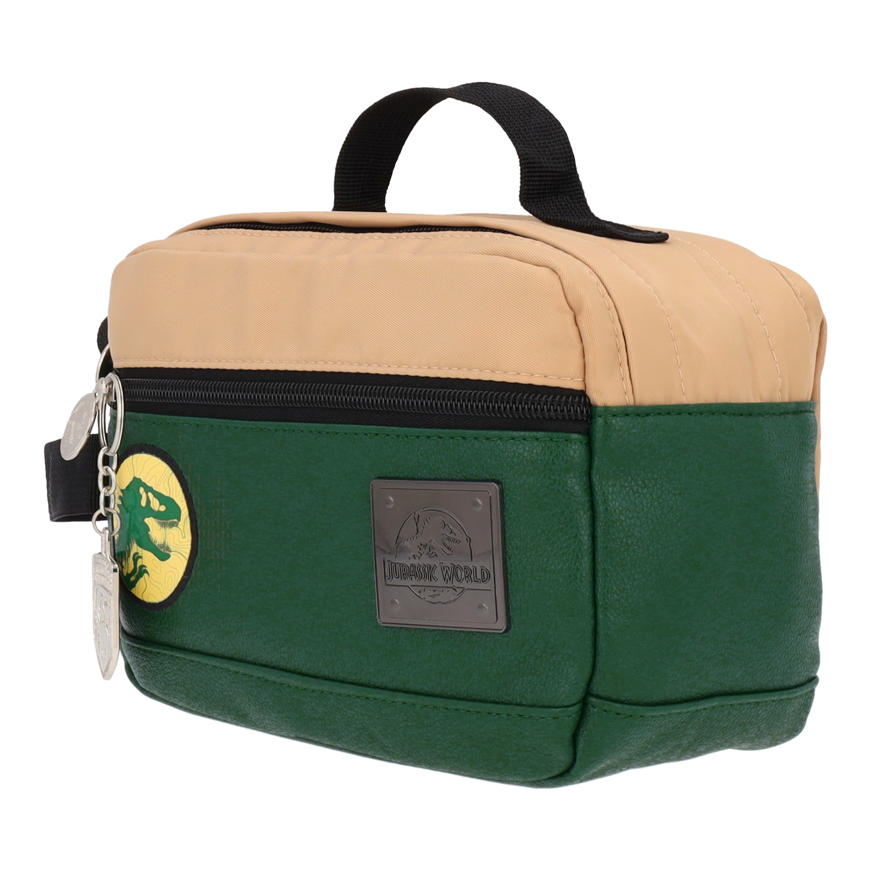 Estuche Jurassic World Verde y Beige