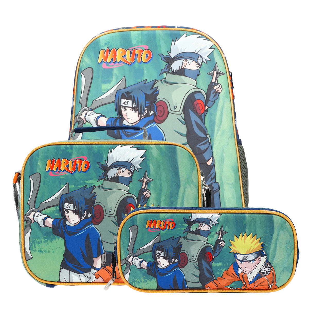 SET Mochila, Lonchera y Estuche escolar Naruto 022