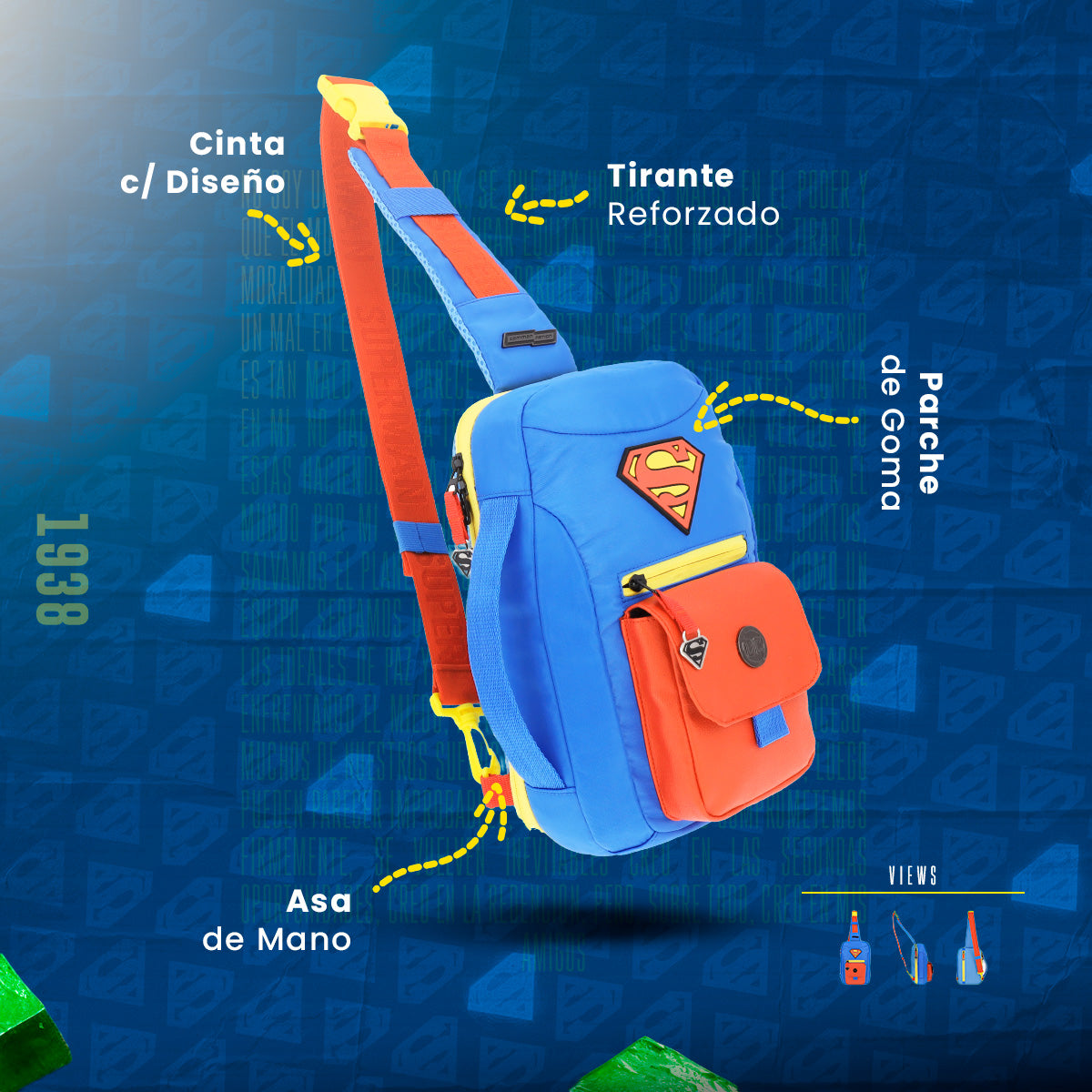 Cross Body Superman DC Classic 002