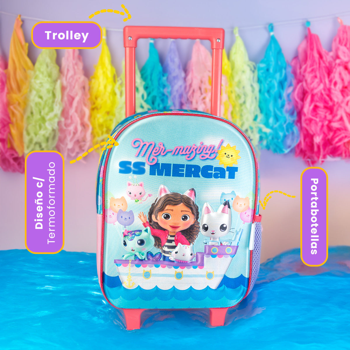 Mochila Kinder con ruedas Gabbys Doll 003