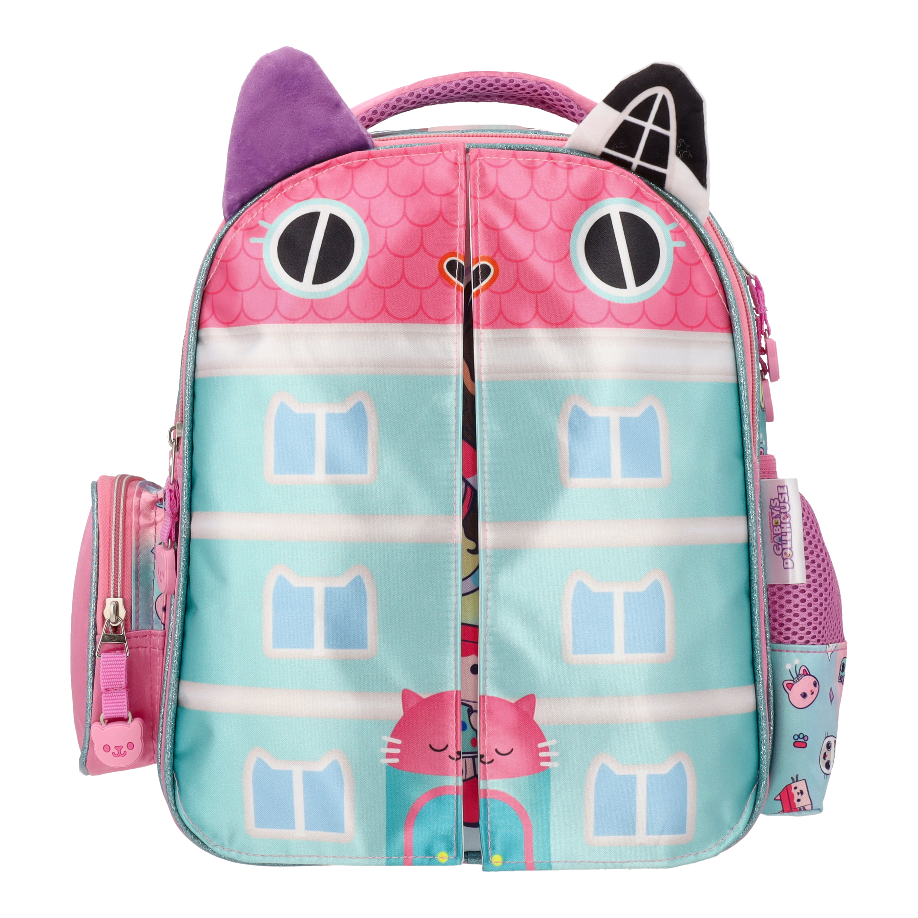 Mochila Gabby's Dollhouse Casa Mágica con panel despegable