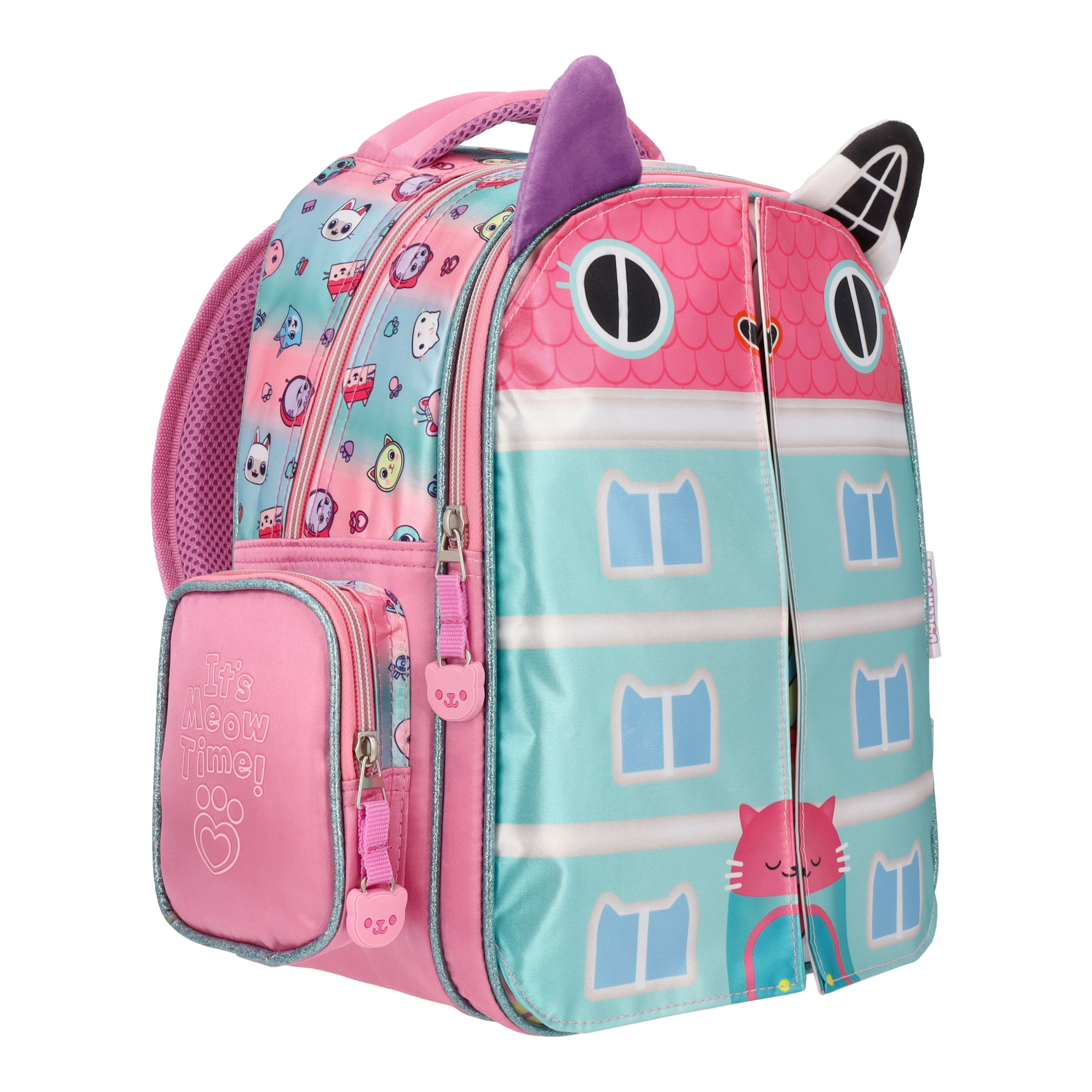 Mochila Gabby's Dollhouse Casa Mágica con panel despegable