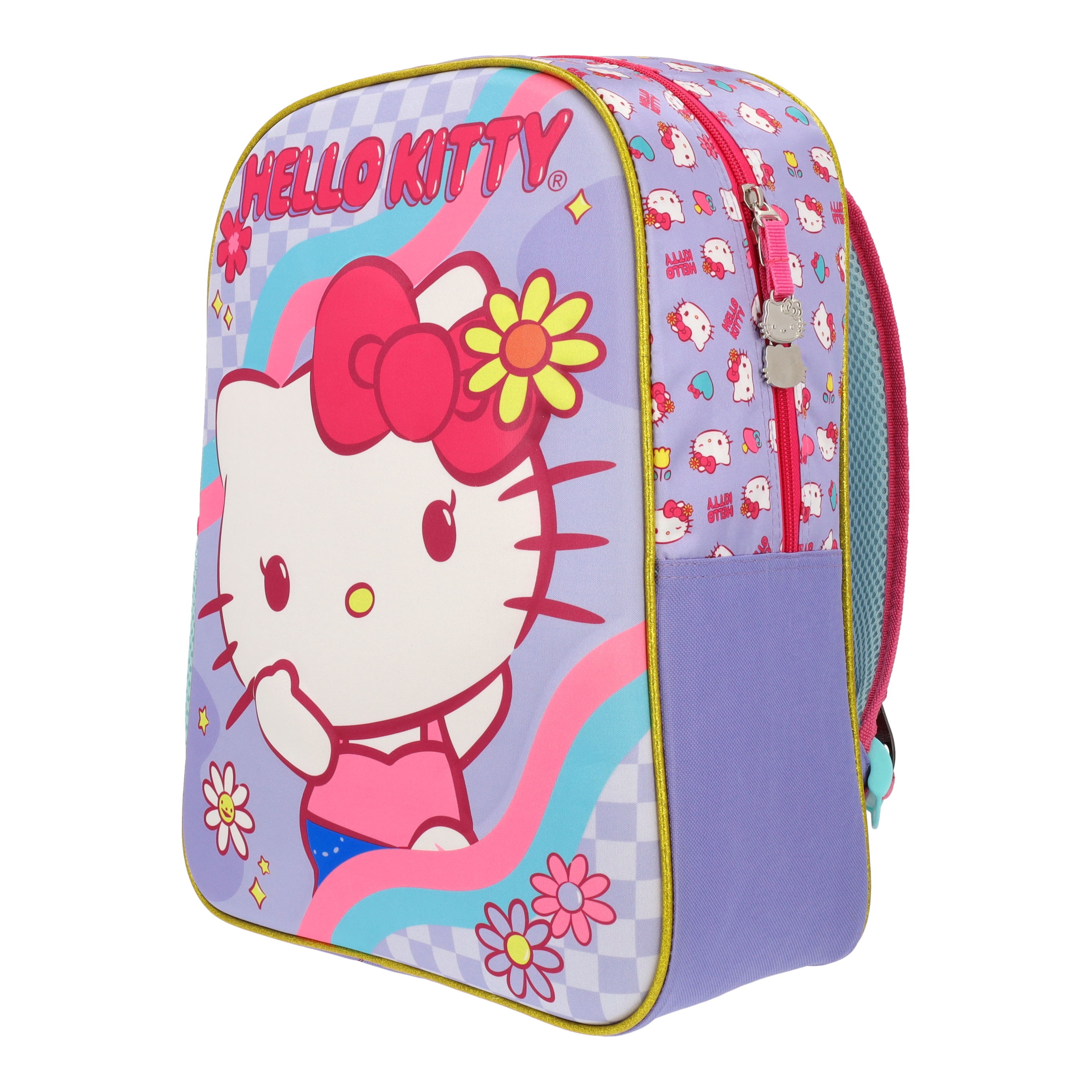 Mochila Escolar Hello Kitty Flores Edición 23
