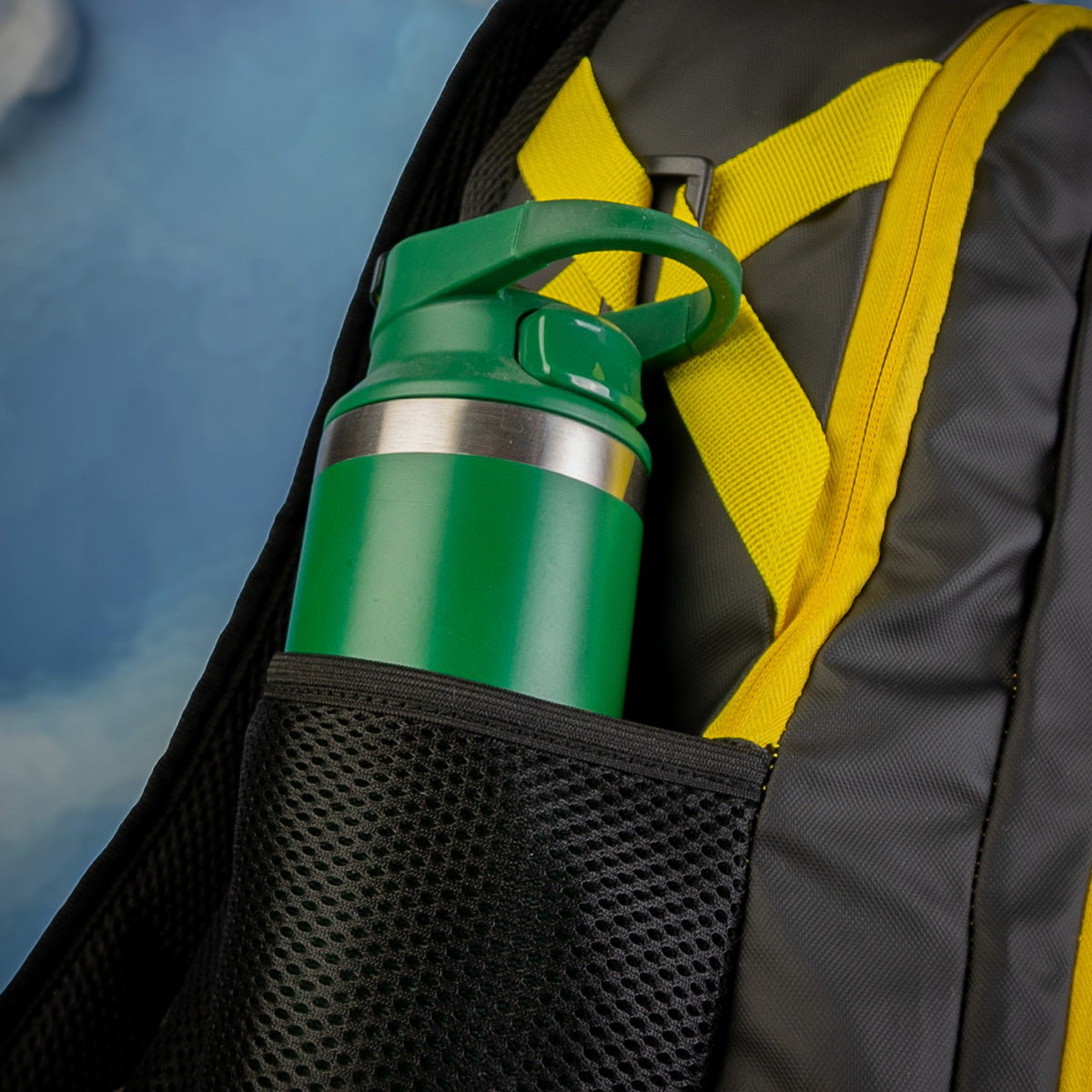 Mochila Jurassic Park Warning Yellow