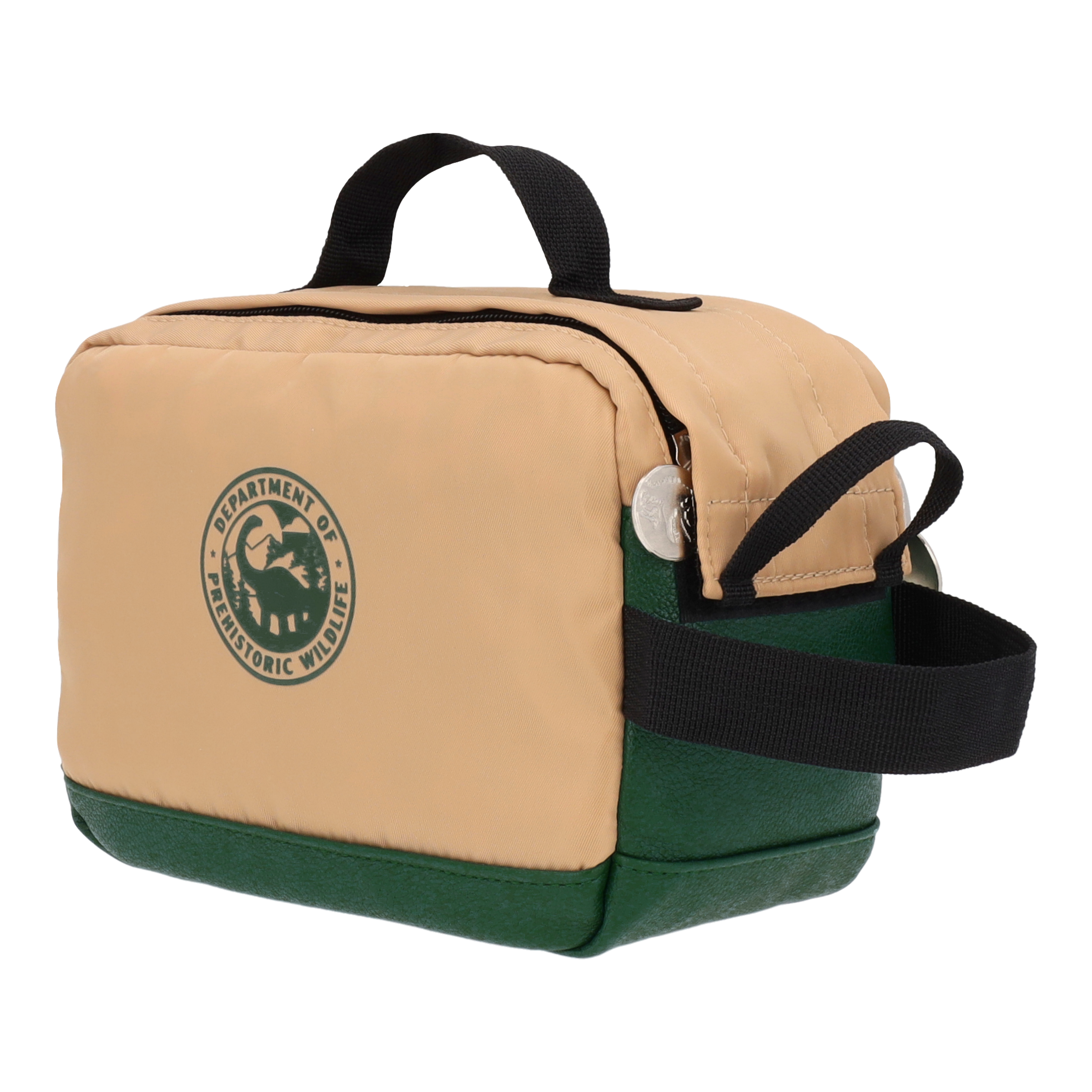 Estuche Jurassic World Verde y Beige